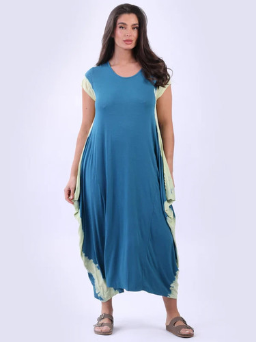 Italian teal tie dye - italian,