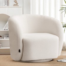 Swivel Tub Chair Boucle