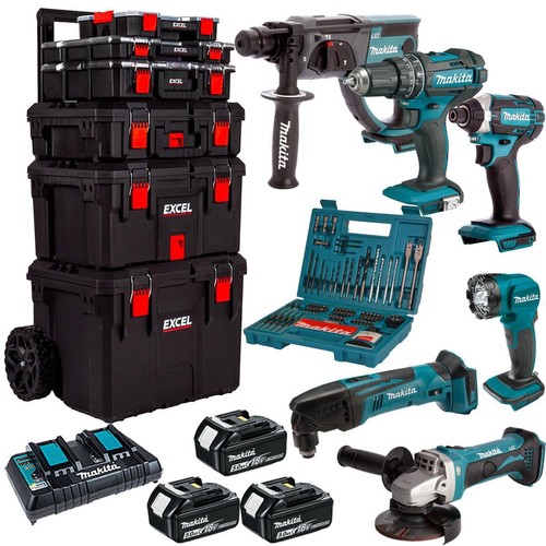 Makita 18v piece tool kit - 18v, 6