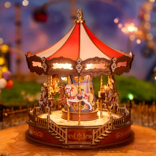 Rolife carousel wooden - carousel, 3d