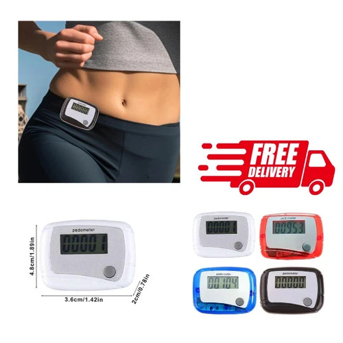 Lcd clip pedometer step - on,