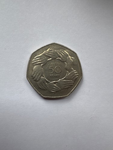 Old style large pence coin - large,