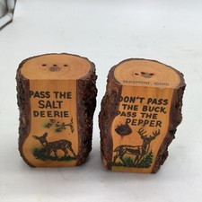 Wooden Souvenir Salt Pepper