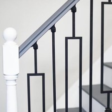 Deluxe Set of 2 Black Stair