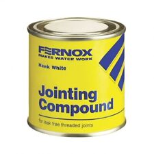 Hawk White Pipe Jointing Compound Leak Free Joints  400g Gram Tins Boss