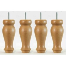 4 Wooden Furniture Legs