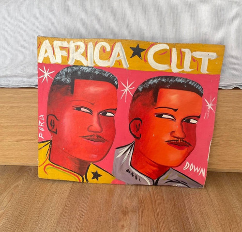 Vintage hand painted african - hand-painted,