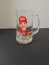 NASCAR Mike Cope #30 Slim Jim Racing Glass Beer Stein 6.5” Tall 3.5” Diameter