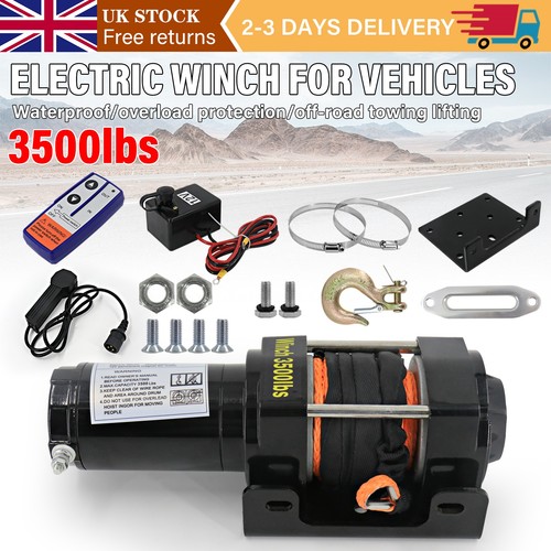 Electric winch 3500lb 1588kg - winch, 3500lb/1588kg