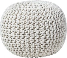 50cm Knitted Pouffe  100%