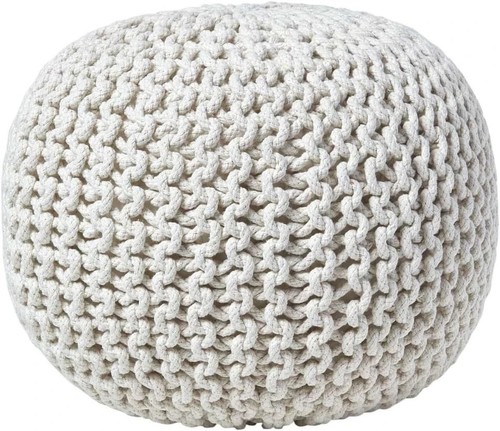 50cm knitted pouffe 100 - pouffe, 100%