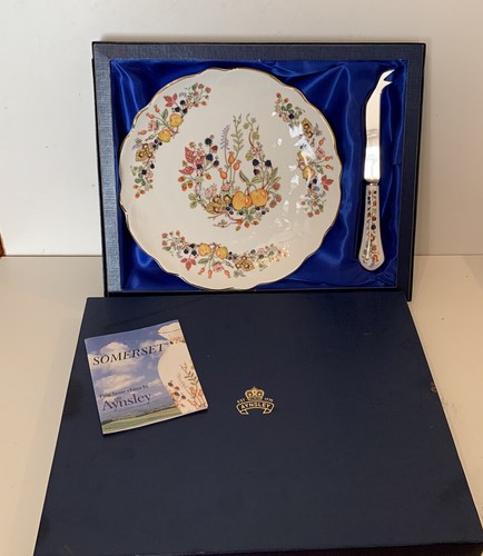 Aynsley somerset cheese plate - cheese,