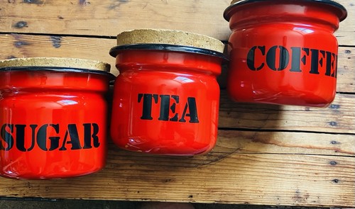 Enamel wear vintage tea - vintage,