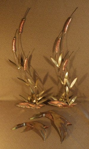 Vintage pair brass copper - vintage,