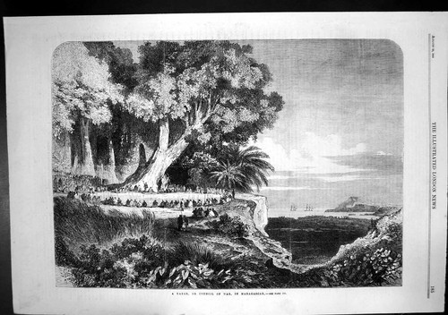 Antique print kabar - print, council