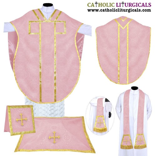 New rose chasuble philip - new,