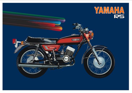 Yamaha poster 1970s 350cc - poster,