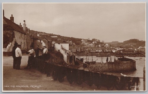 Newlyn cornwall old harbour - old,