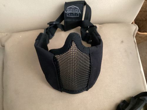 Valken black half - face, mask
