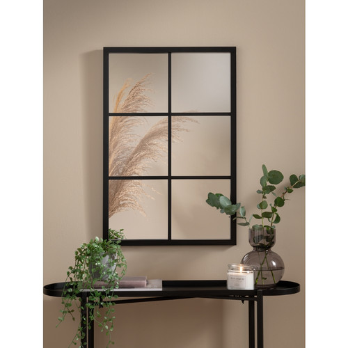 Black window mirror wall decor - window,