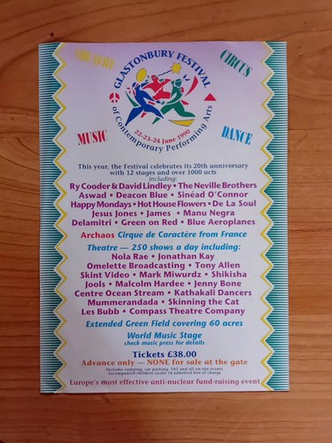 Original 1990 glastonbury - original,