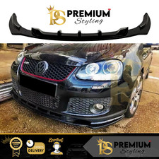 VW Golf MK5 GTI GT TDI Gloss Black Front Splitter Spoiler Lip Body Kit 2003-2008