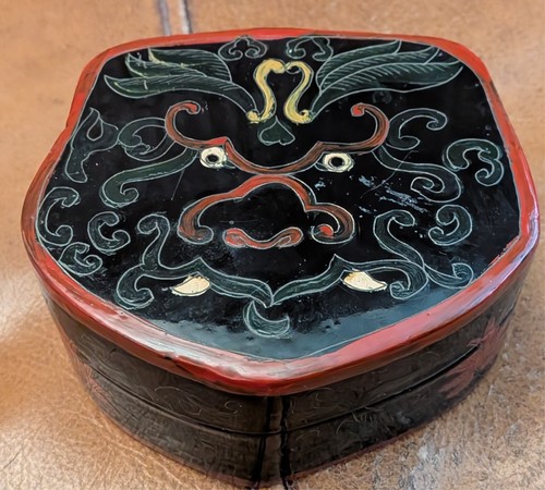 Antique chinese papier - chinese, papier-mâché