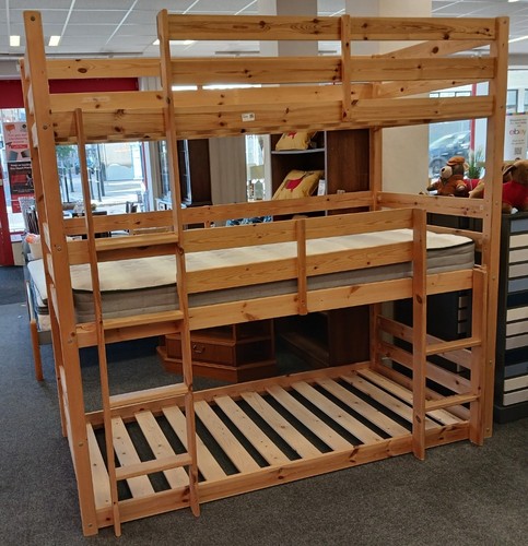 Solid pine triple - triple, bunk