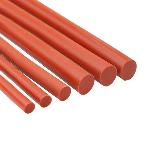 Red solid silicone rubber - solid,
