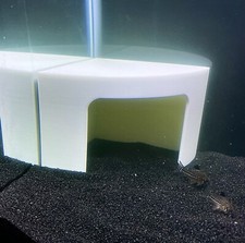 Aquarium Corner Cave Hideout Axolotl Cichlid Cave Fish Tank Accessories Supplies