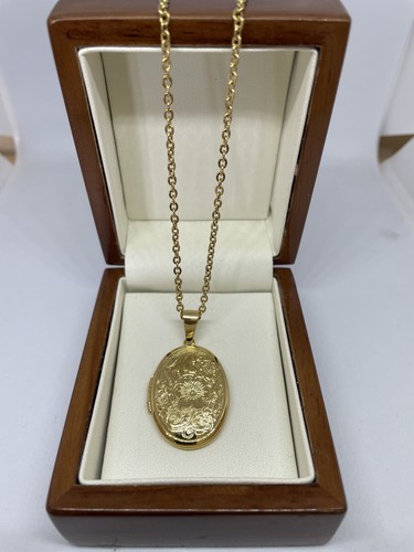New 9ct gold filled - gold, oval