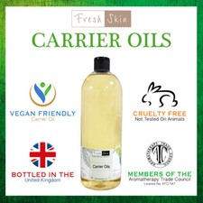 1 Litre Carrier & Vegetable Oils - Aromatherapy Massage 100% Pure Oils (1000ml)