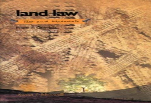 Land law text - text, and