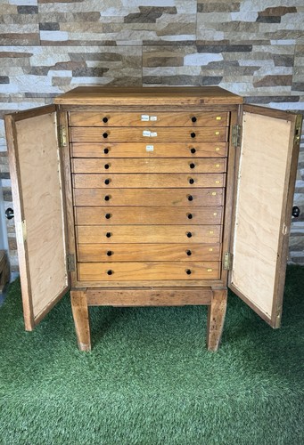 Vintage pine specimen drawer - pine,
