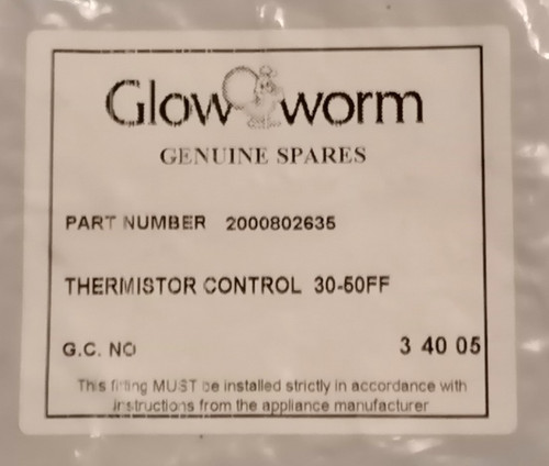 Glow worm thermistor - worm,