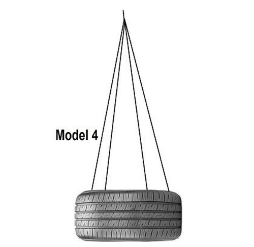 Recycled rubber tire swing - rubber,