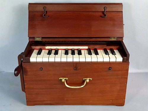 Antique wooden case harmonium - wooden-case,
