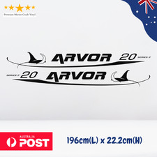 Arvor 20 Series II Fishing Boat Sticker Decal Marine Set of 2