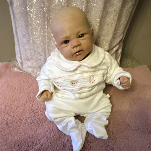 Reborn vinyl baby doll hair - baby,