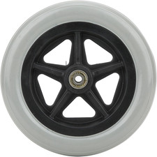 Wheelchair Front Wheels 7 Inch Rubber Caster Replacement Parts for Chairs Carts