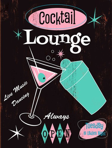 Cocktail lounge retro metal - retro,