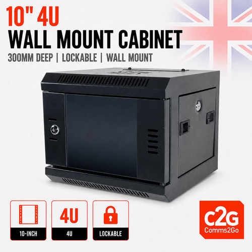 300mm black wall - 4u,