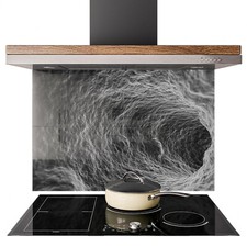 Glass Splashback Kitchen Tile Cooker Panel ANY SIZE Noise 3d Microscopic 0666