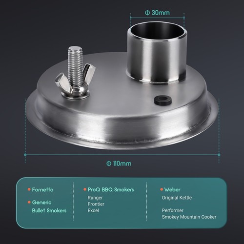 11cm round adapter - round, for