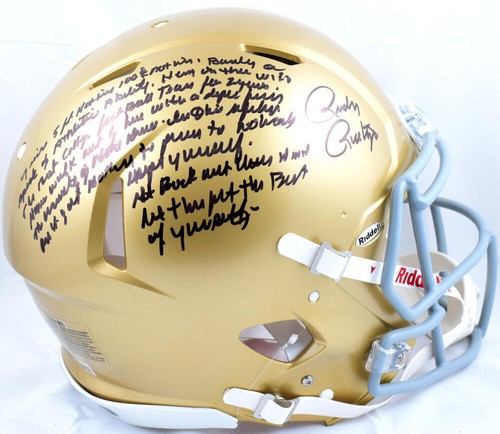 Rudy ruettiger signed notre - rudy,