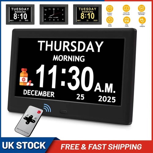 Digital alarm clock day date - alarm,