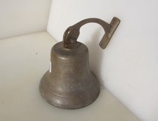 Large Vintage Brass Bell Ship