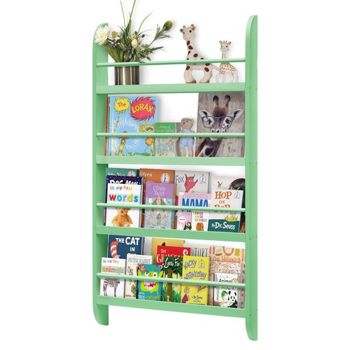 Green tier wall mounted - green, 4-tier