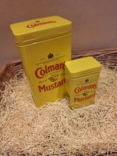 Colmans Mustard tins. Empty