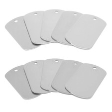 20pcs/lot Custom Personalised Silver Army Military Style Dog Tags 50mm Aluminum 